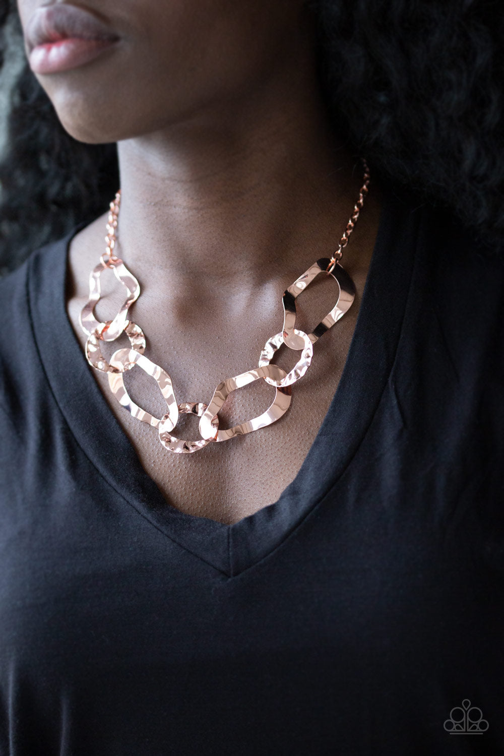 Paparazzi Accessories: Capital Contour - Copper Necklace