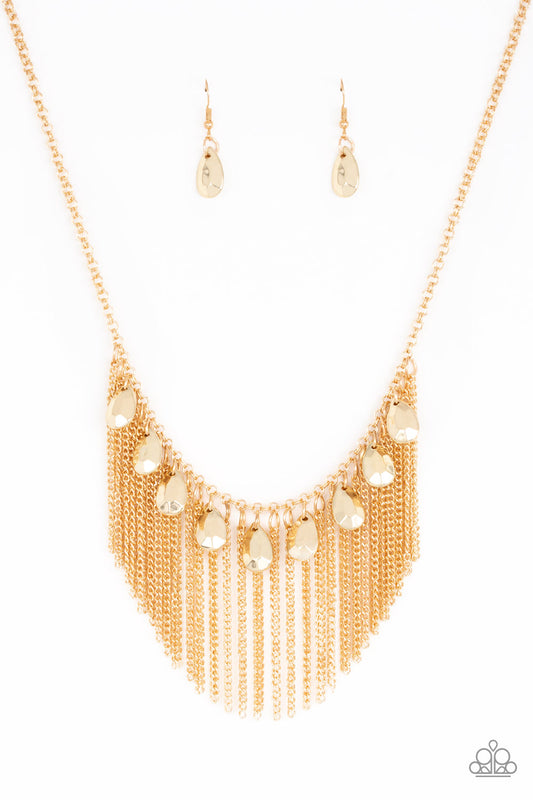 Paparazzi Accessories: Bragging Rights Gold Necklace