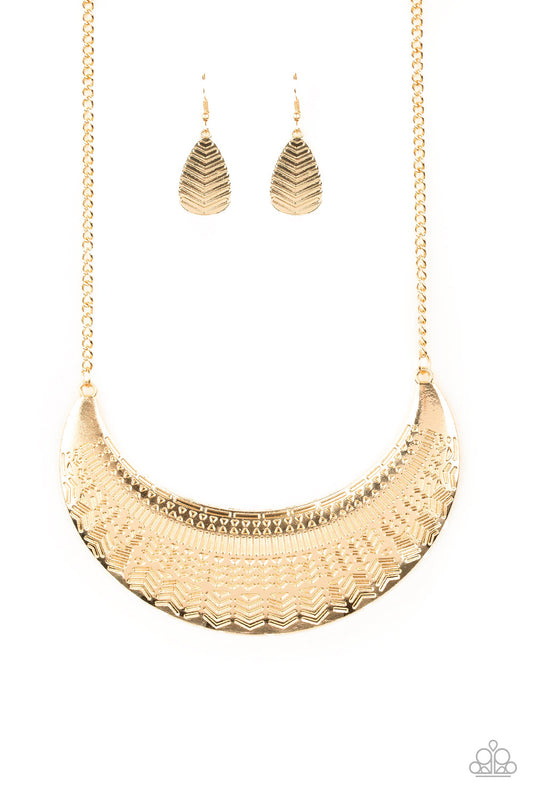 Paparazzi Accessories: Large As Life - Gold Necklace