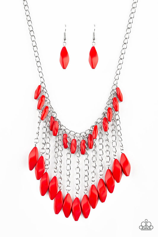 Paparazzi Accessories: Venturous Vibes - Red Necklace