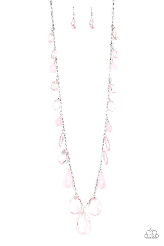 Paparazzi Accessories: GLOW And Steady Wins The Race - Pink Necklace