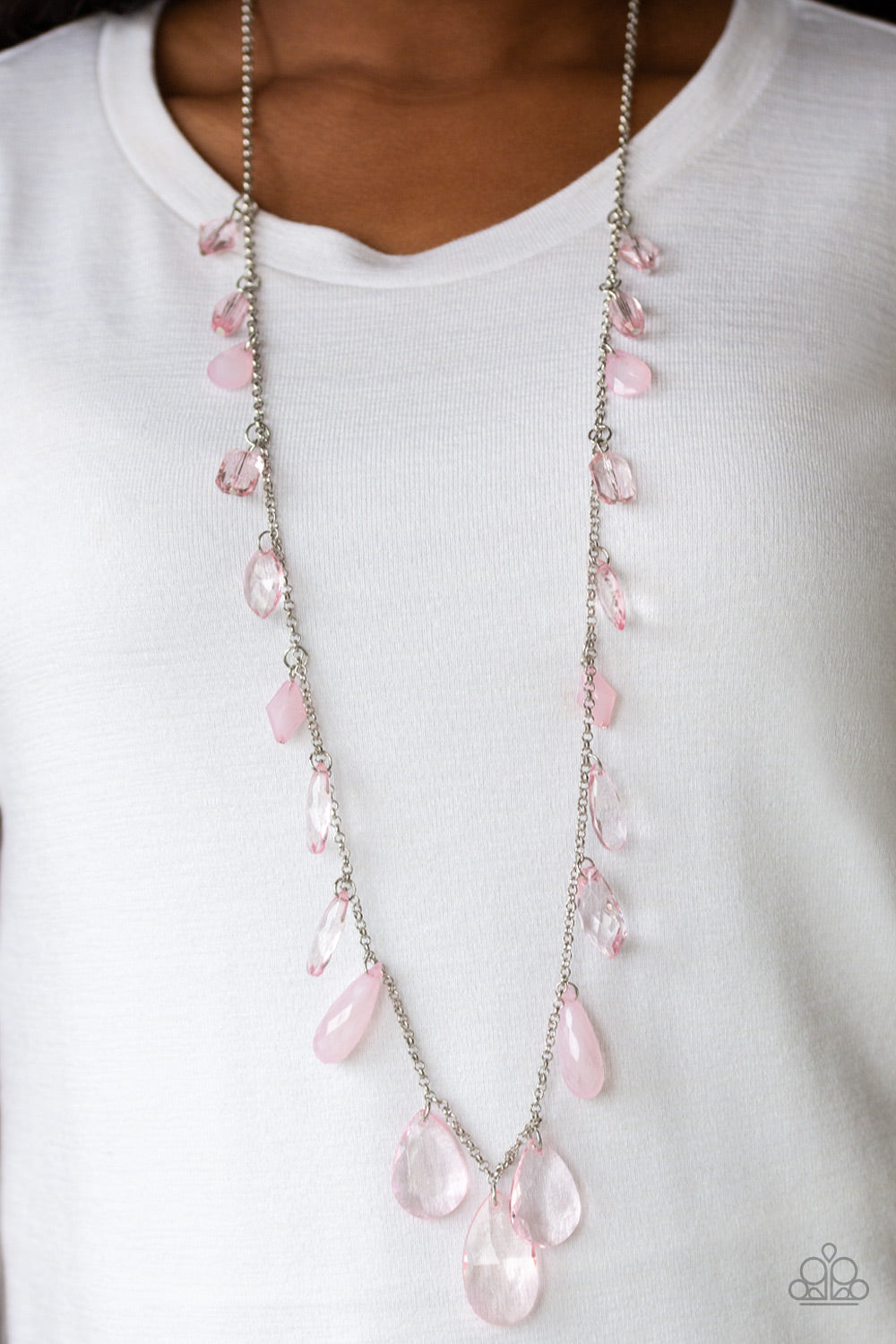 Paparazzi Accessories: GLOW And Steady Wins The Race - Pink Necklace