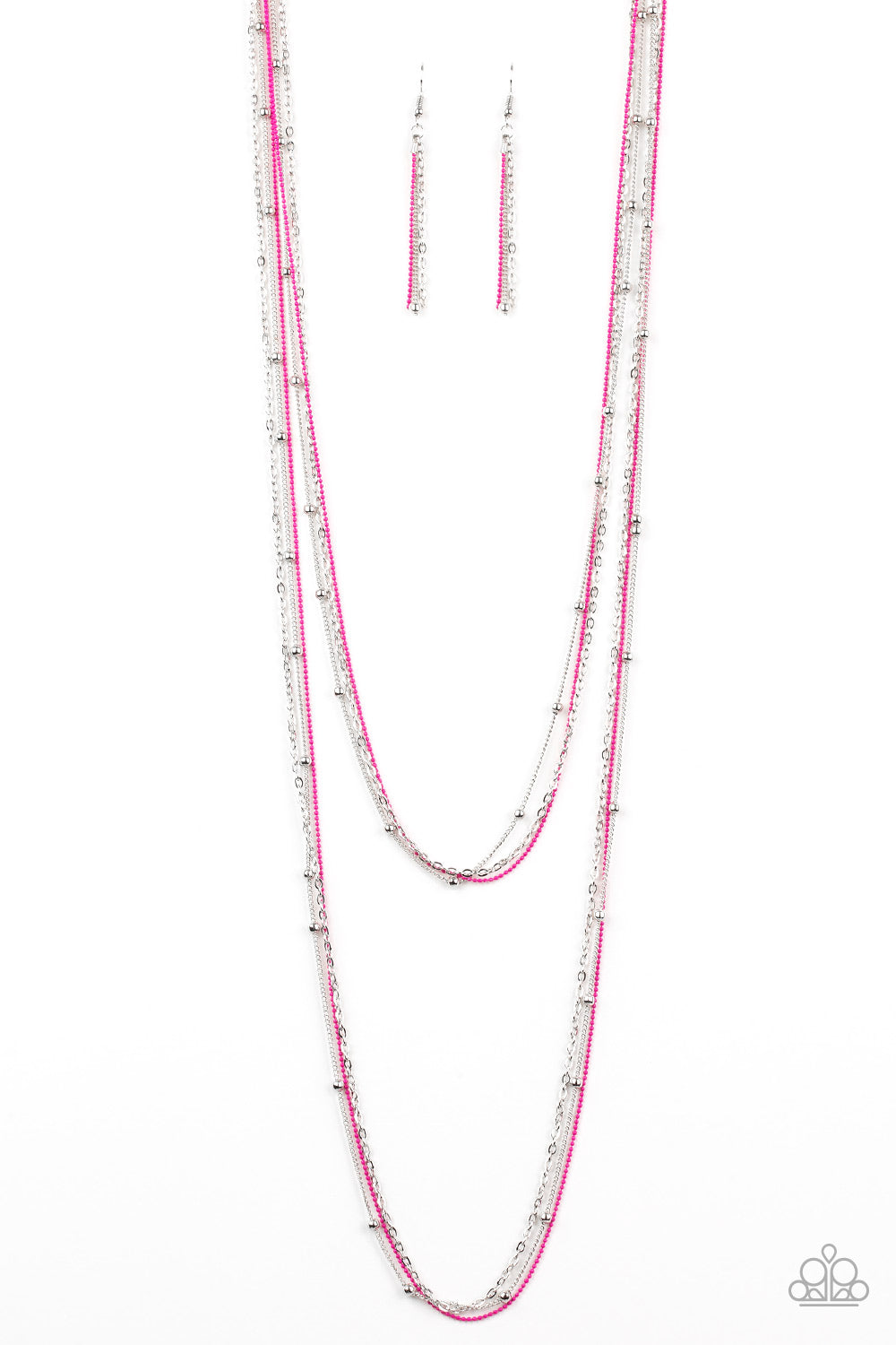 Paparazzi Accessories: What A COLORFUL World - Pink Necklace