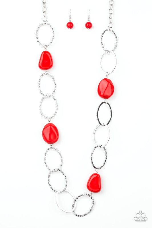 Paparazzi Accessories: Modern Day Malibu - Red Necklace