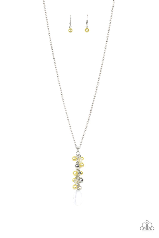 Paparazzi Accessories: Teardrop Serenity - Yellow Necklace