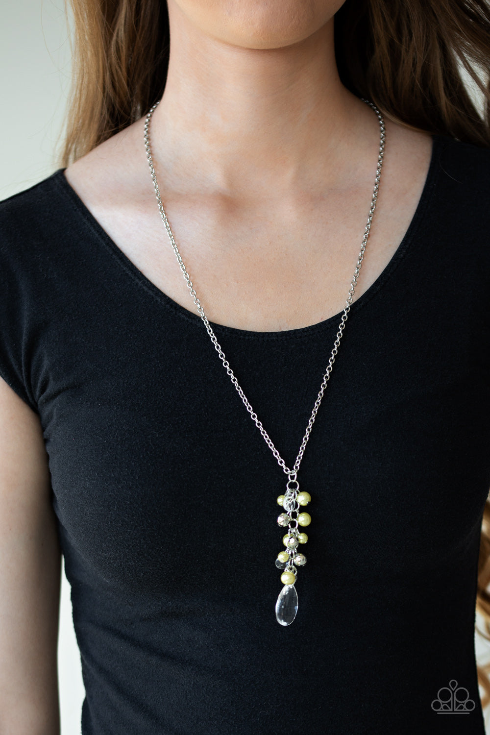 Paparazzi Accessories: Teardrop Serenity - Yellow Necklace