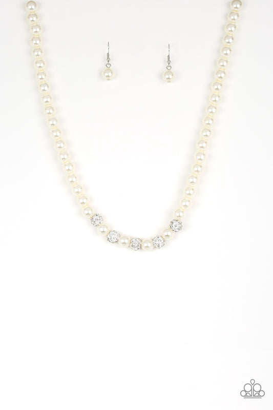 Paparazzi Accessories: Posh Boss - White Necklace