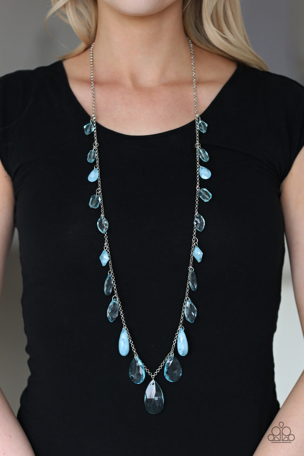 Paparazzi Accessories: GLOW And Steady Wins The Race - Blue Necklace