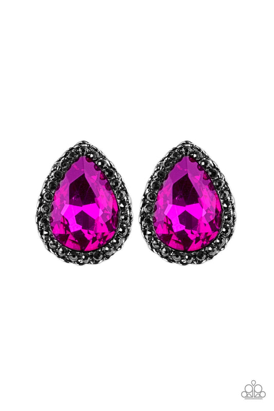 Paparazzi accessories: Dare To Shine - Pink Earring