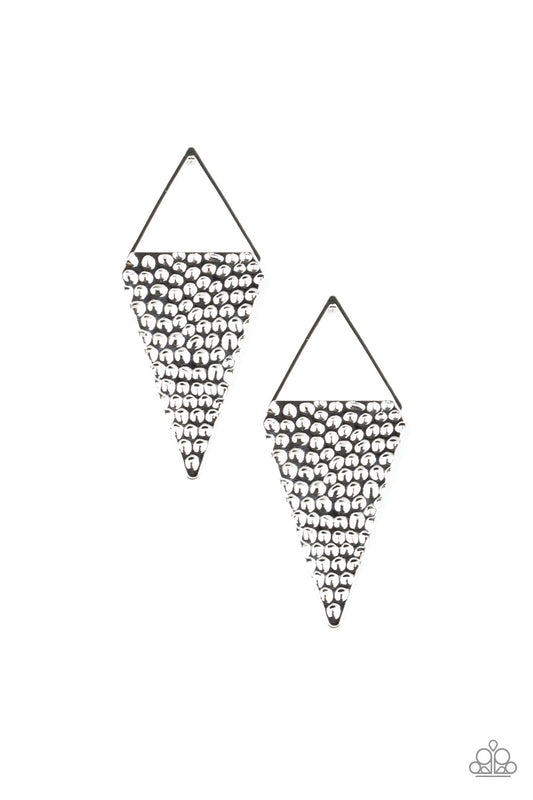 Paparazzi Accessories Have A Bite - Silver Earring