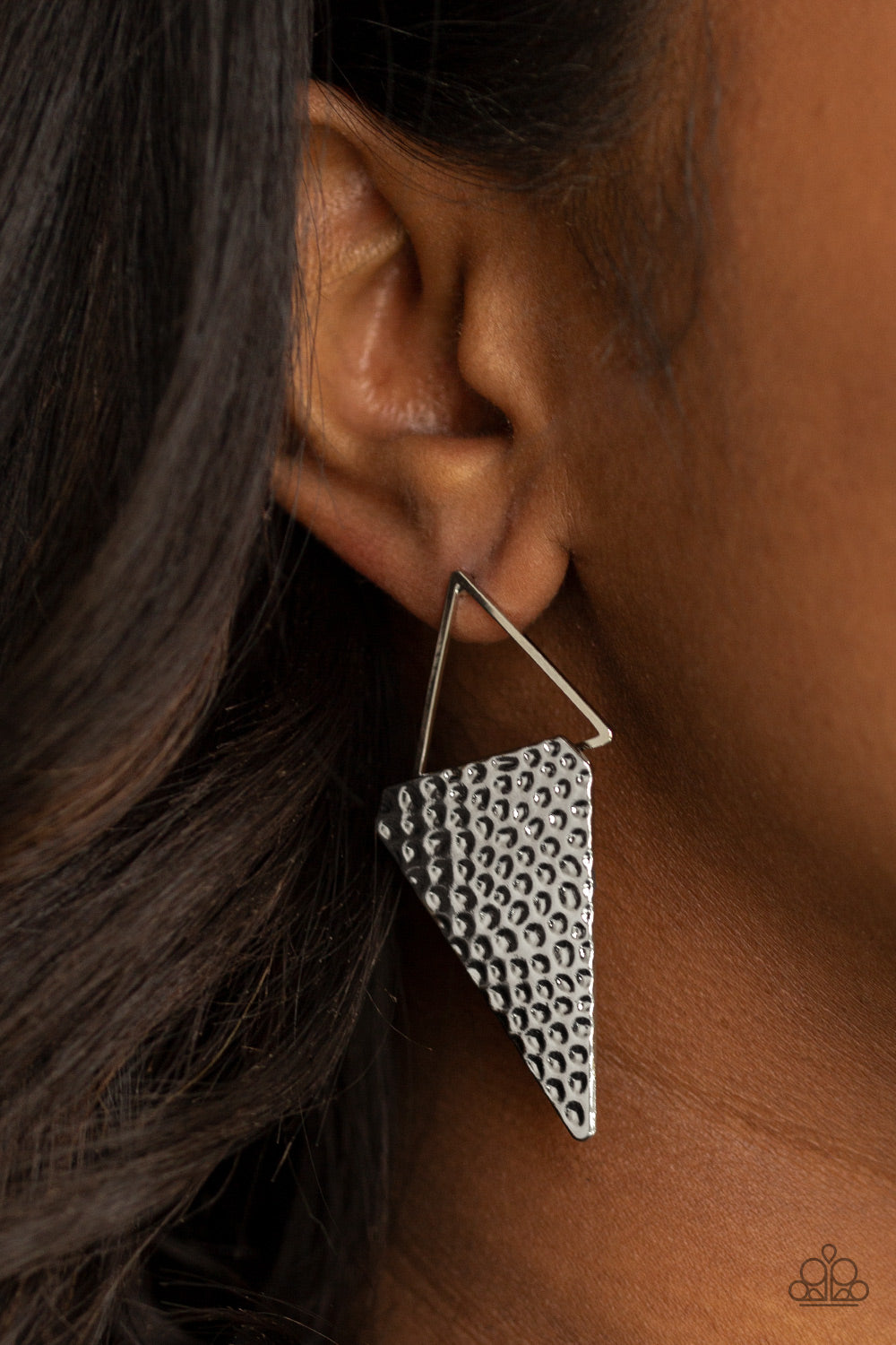 Paparazzi Accessories Have A Bite - Silver Earring