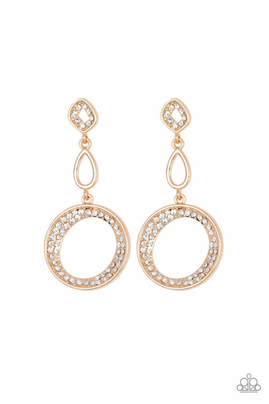 Paparazzi Accessories: On The Glamour Scene - Gold Earring