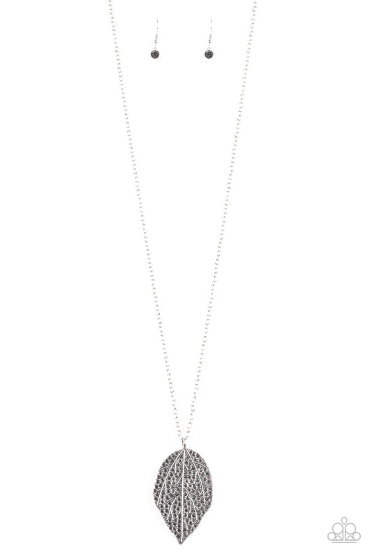 Paparazzi Accessories: Natural Re-LEAF - Silver Necklace