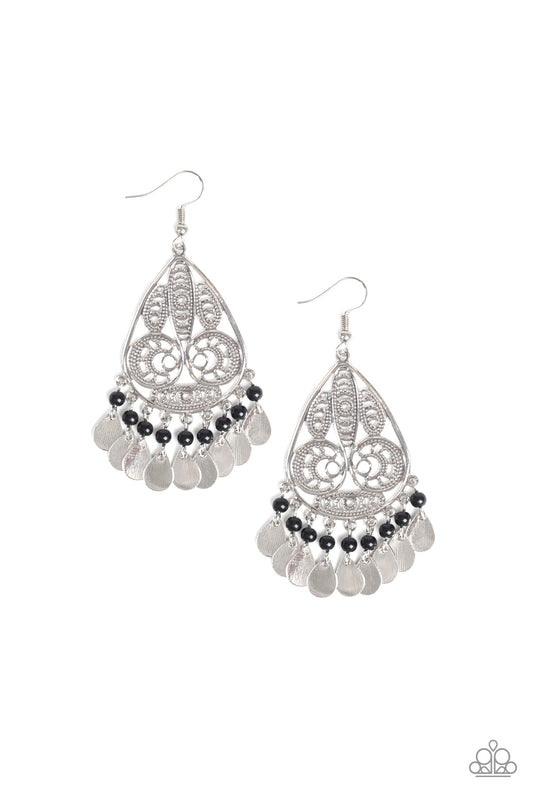 Paparazzi Accessories: Mermaid Mojito - Black Earring