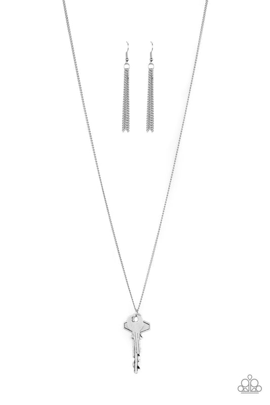 Paparazzi Accessories: The Keynoter - Silver Necklace