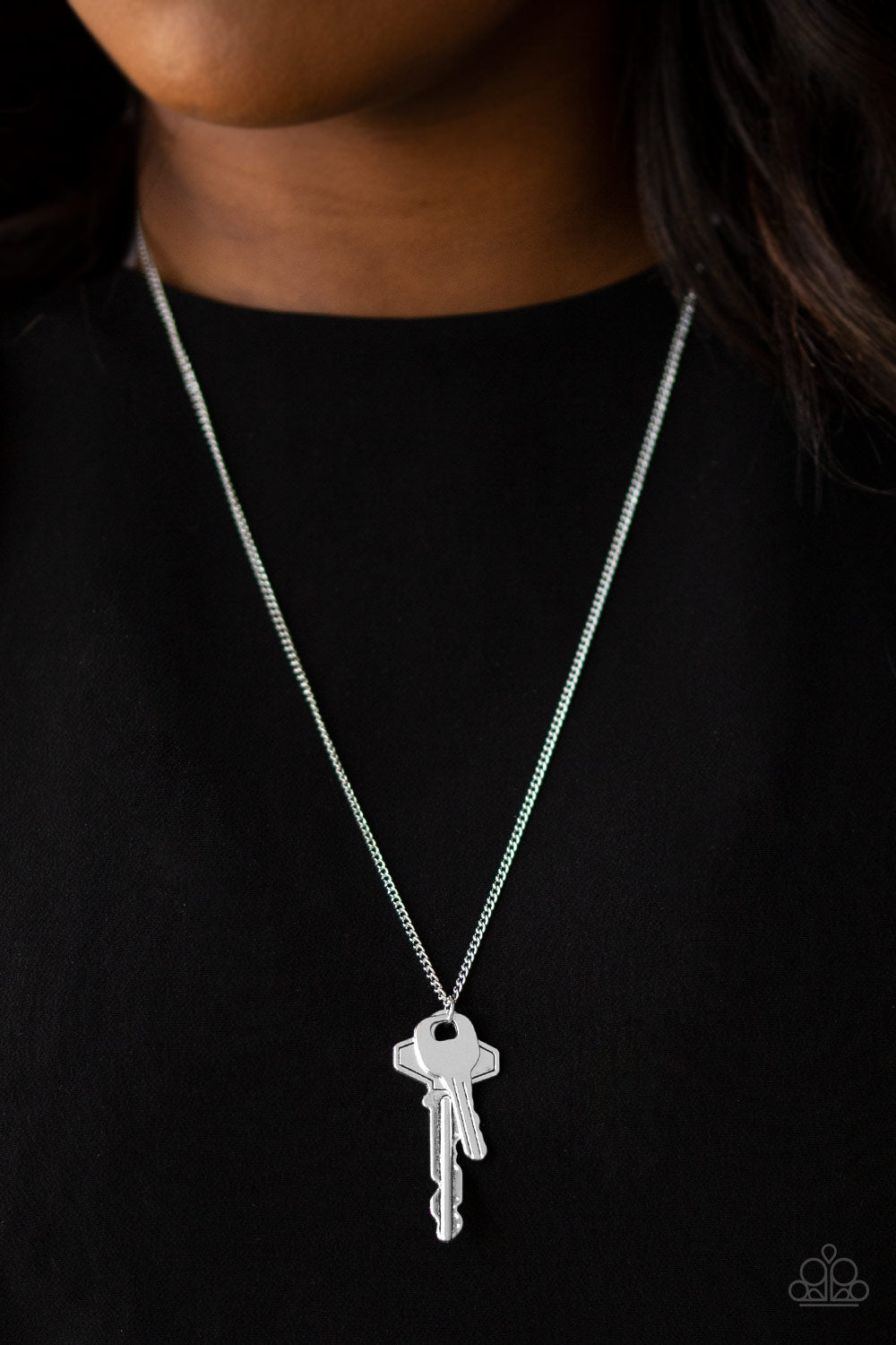 Paparazzi Accessories: The Keynoter - Silver Necklace