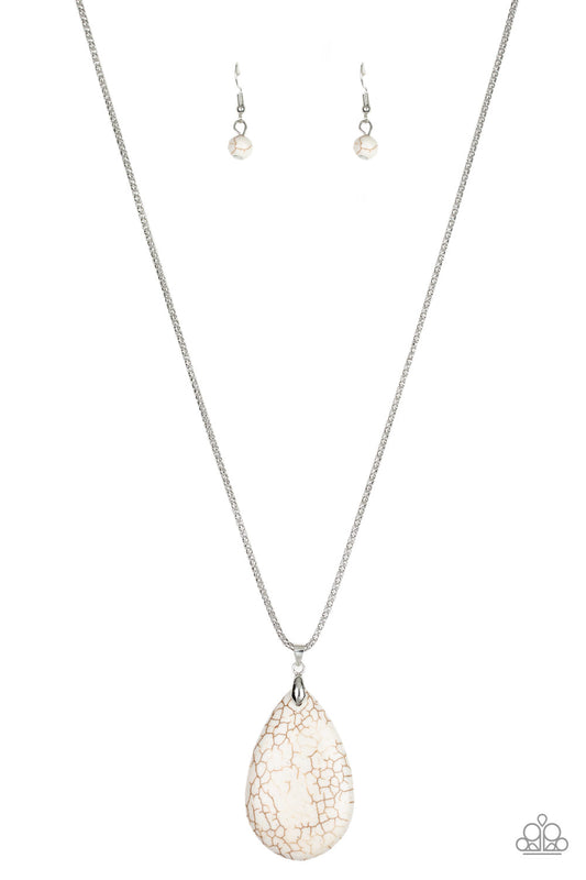 Paparazzi Accessories: Sedona Sandstone - White Necklace