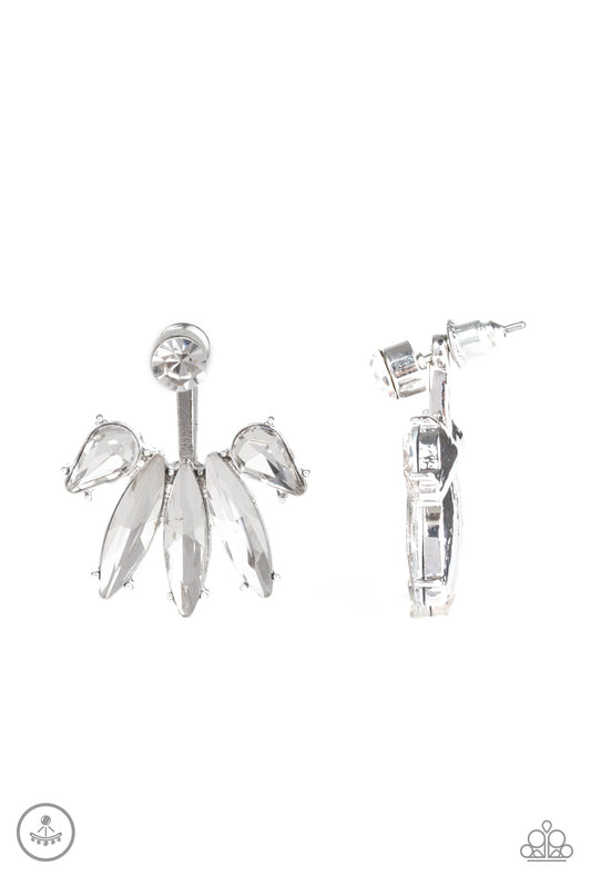 Paparazzi Accessories: Stunningly Striking - White Earring