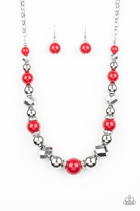 Paparazzi Accessories: Weekend Party - Red Necklace