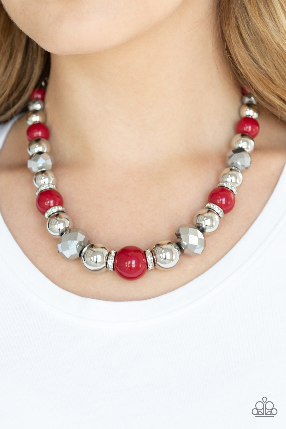Paparazzi Accessories: Weekend Party - Red Necklace