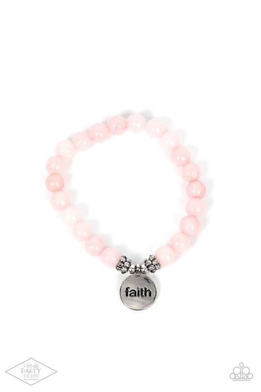 Paparazzi Accessories: FAITH It, Till You Make It - Pink Bracelet