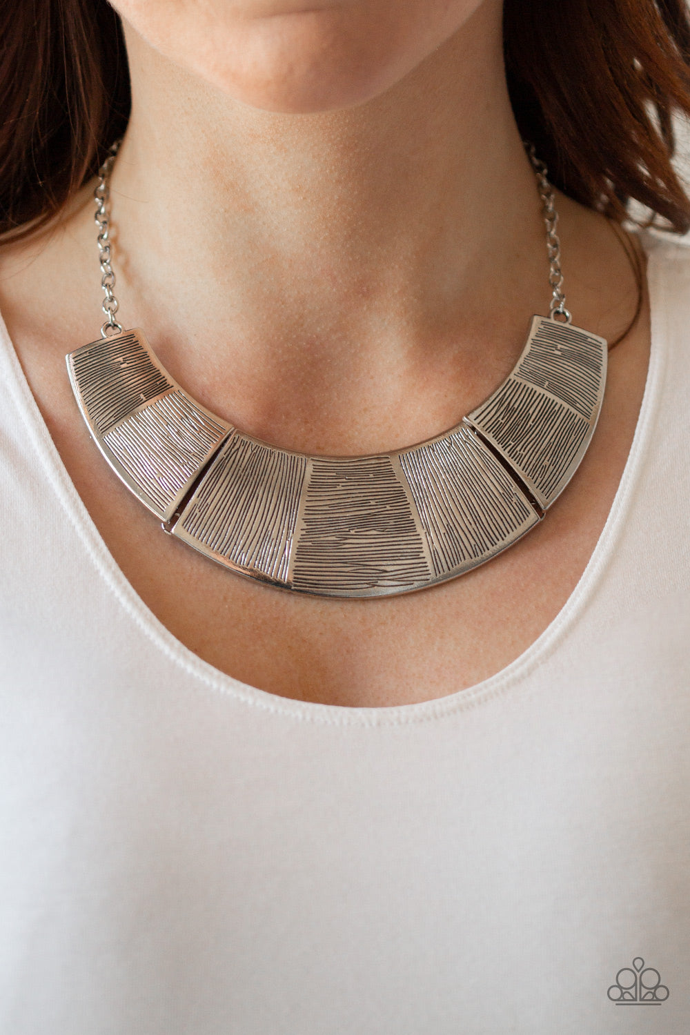Paparazzi Accessories: More Roar - Silver Necklace