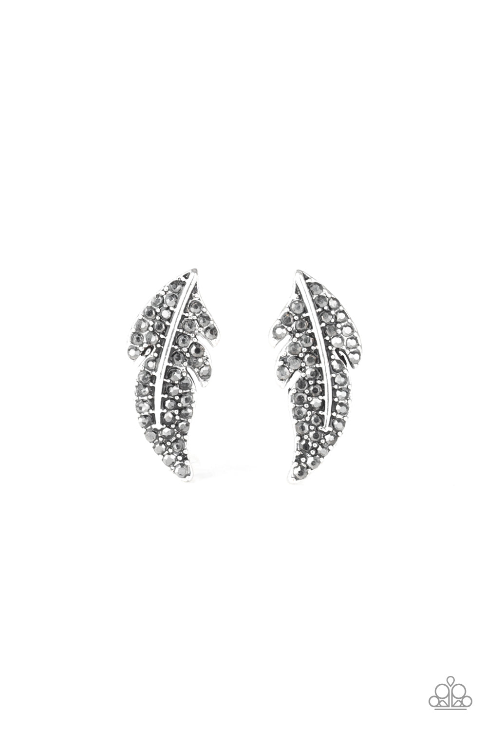 Paparazzi Accessories: Feathered Fortune - Silver Earring