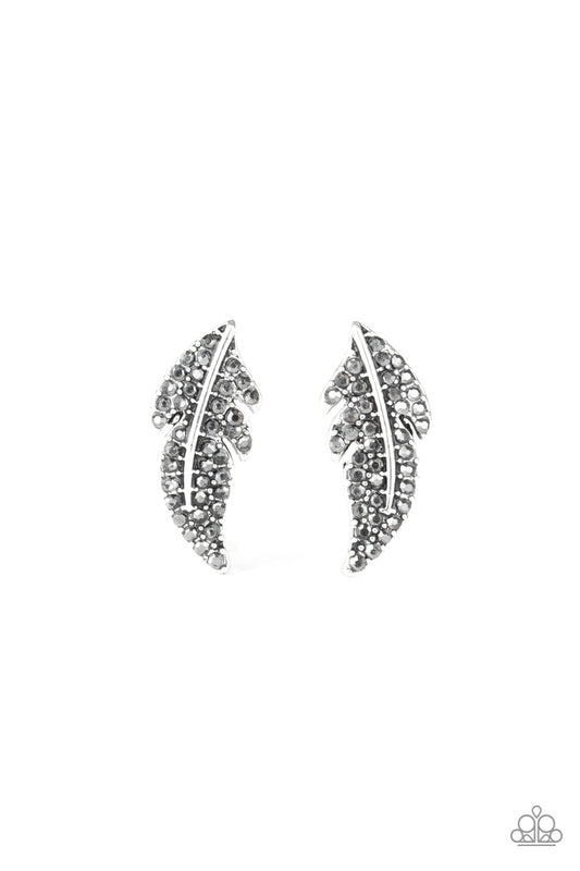 Paparazzi Accessories: Feathered Fortune - Silver Earring