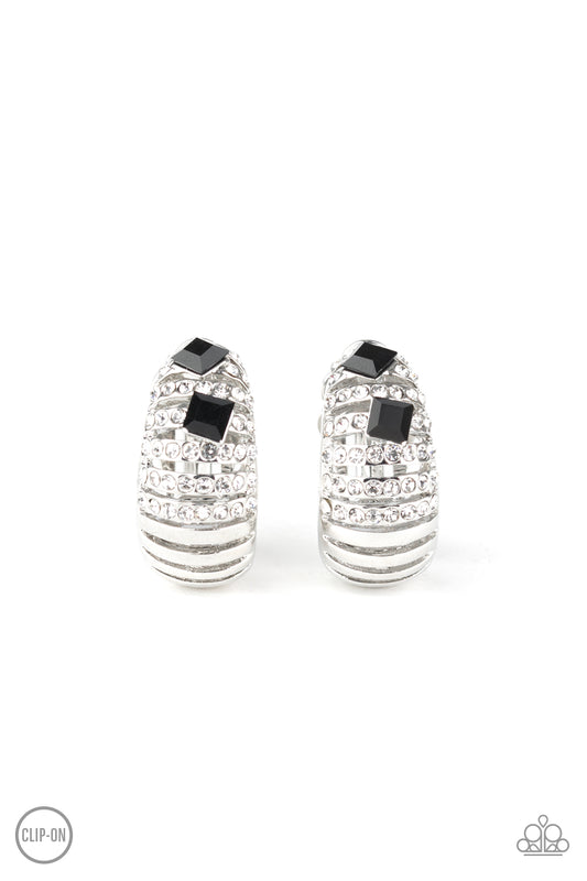 Paparazzi Accessories: Bank Tank - Black Earring