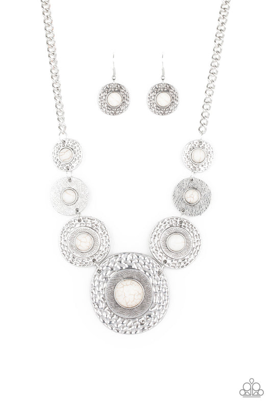 Paparazzi Accessories:Tiger Trap - White Necklace