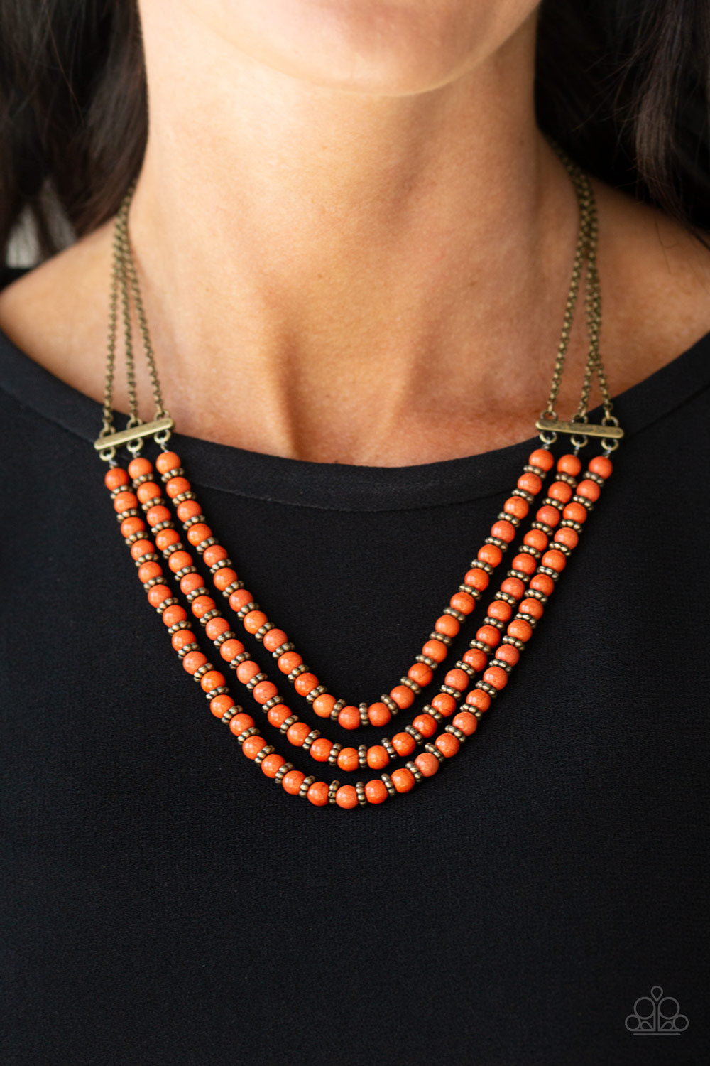 Paparazzi Accessories: Terra Trails - Orange Necklace