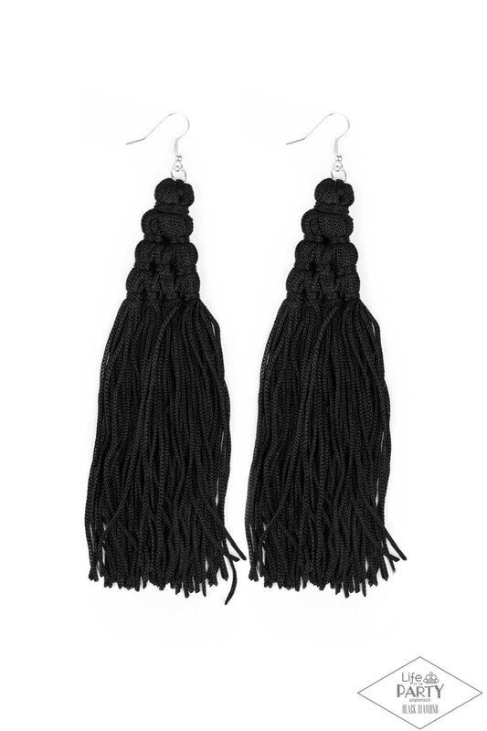Paparazzi Accessories: Magic Carpet Ride - Black Earring