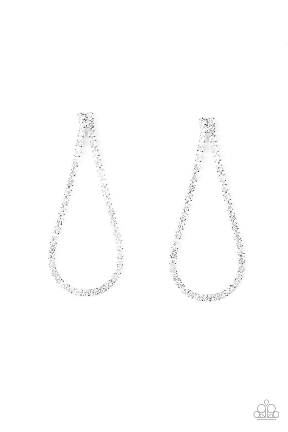 Paparazzi Accessories: Diamond Drops - White Earring