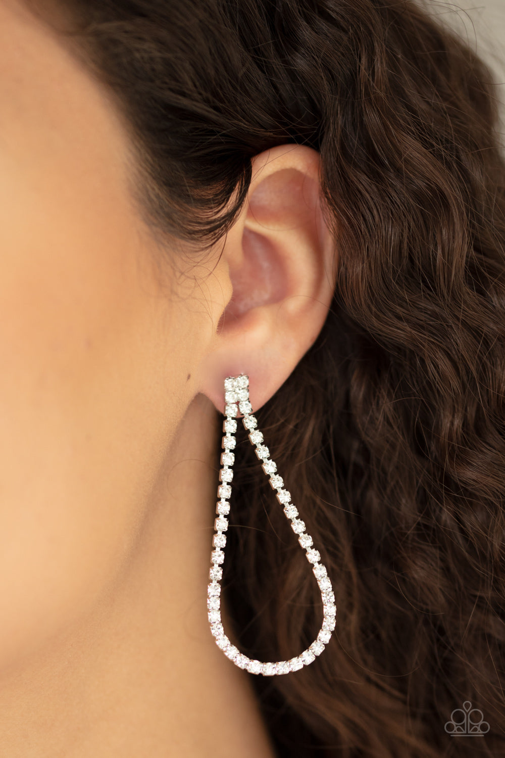 Paparazzi Accessories: Diamond Drops - White Earring