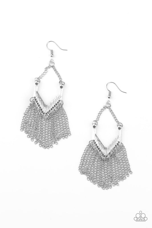 Paparazzi Accessories: Unchained Fashion - Silver Earring