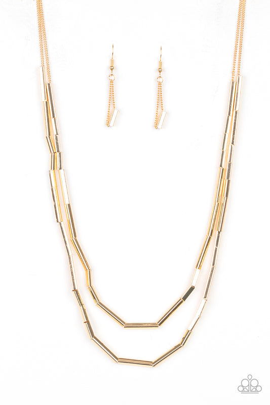 Paparazzi Accessories: A Pipe Dream - Gold Necklace