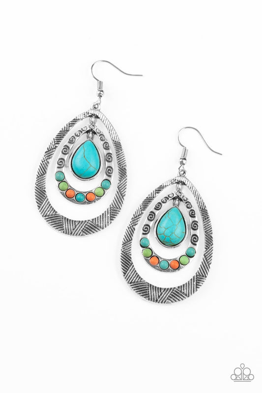 Paparazzi Accessories: Terra Teardrops - Multi Earring
