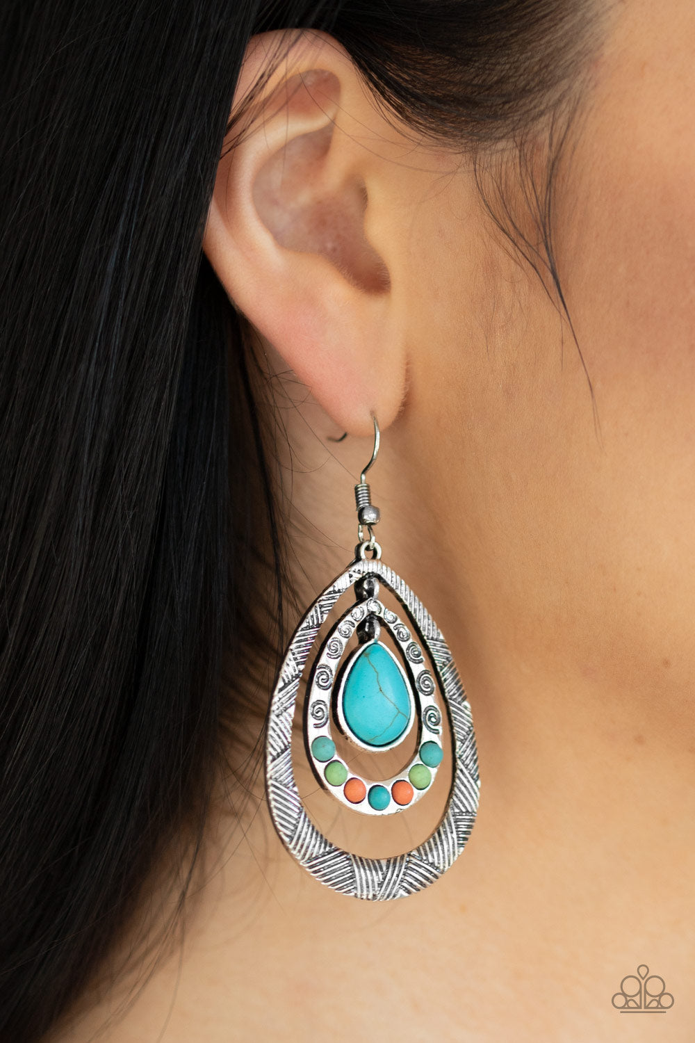 Paparazzi Accessories: Terra Teardrops - Multi Earring