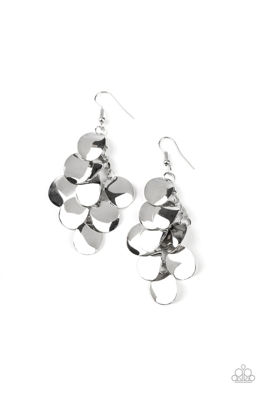 Paparazzi Accessories: Resplendent Reflection - Silver Earring