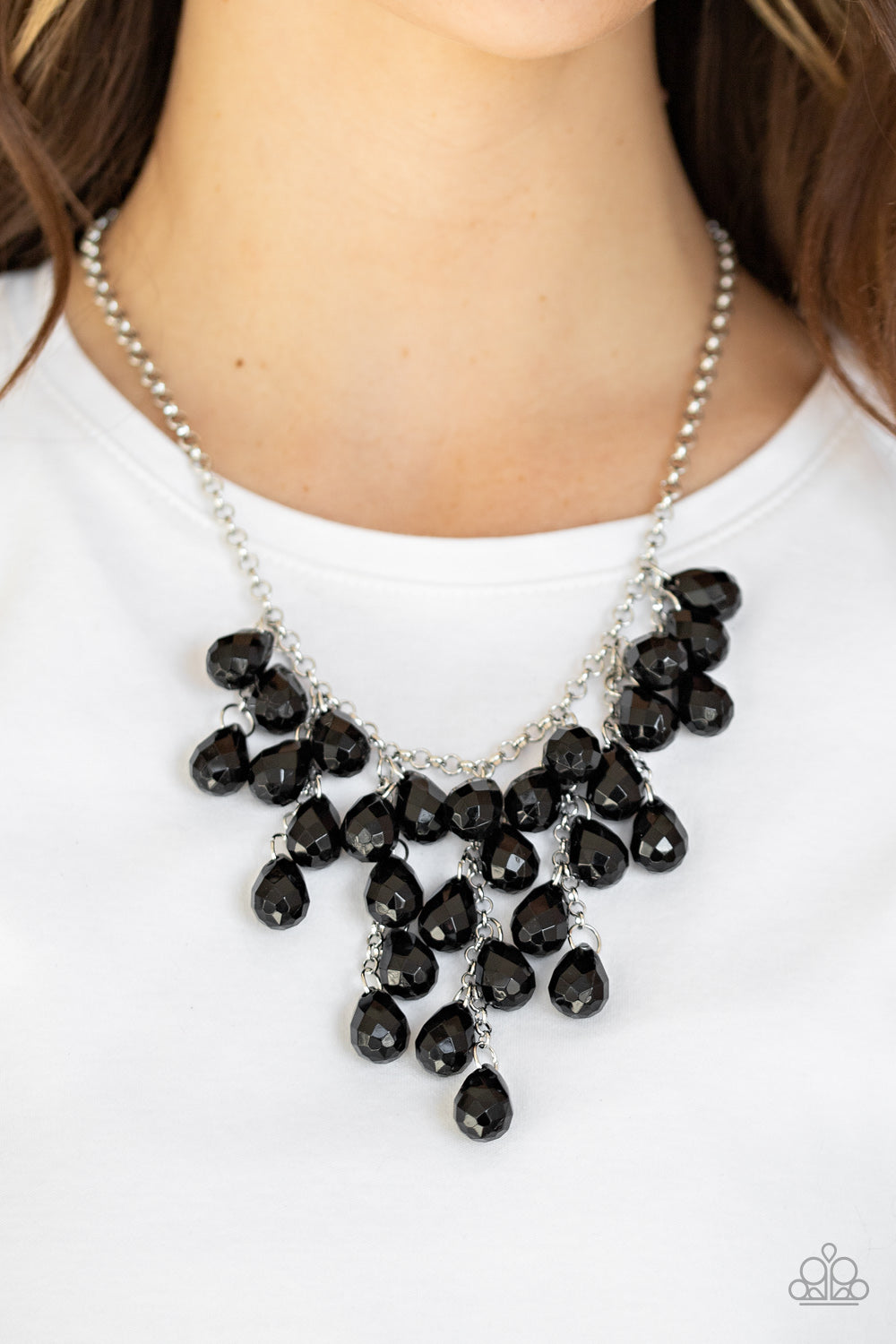 Paparazzi Accessories: Serenely Scattered - Black Necklace