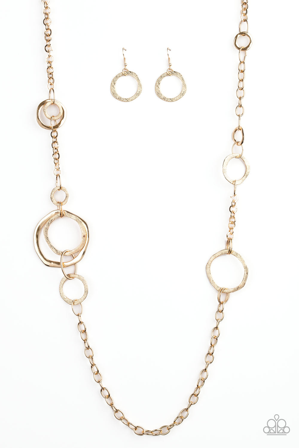 Paparazzi Accessories: Amped Up Metallics - Gold Necklace