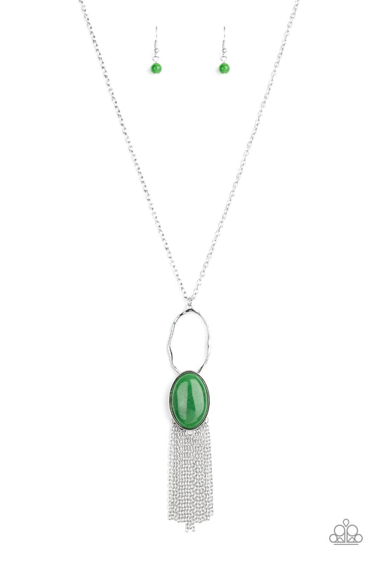 Paparazzi Accessories: Dewy Desert - Green Necklace