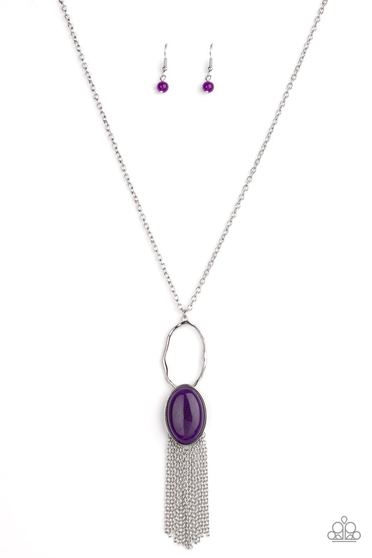 Paparazzi Necklace: Dewy Desert - Purple Necklace
