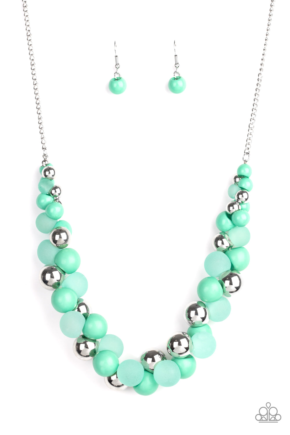 Paparazzi Accessories: Bubbly Brilliance - Green Necklace