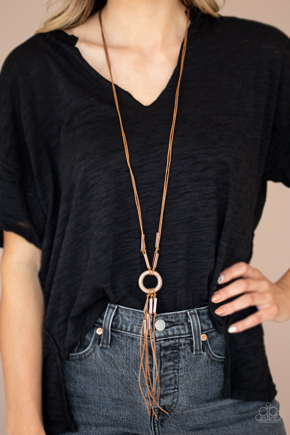 Paparazzi Accessories: Tasseled Trinket - Copper Necklace