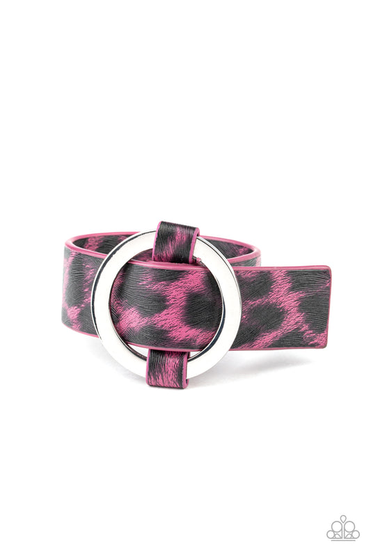 Paparazzi Accessories: Jungle Cat Couture - Pink Bracelet