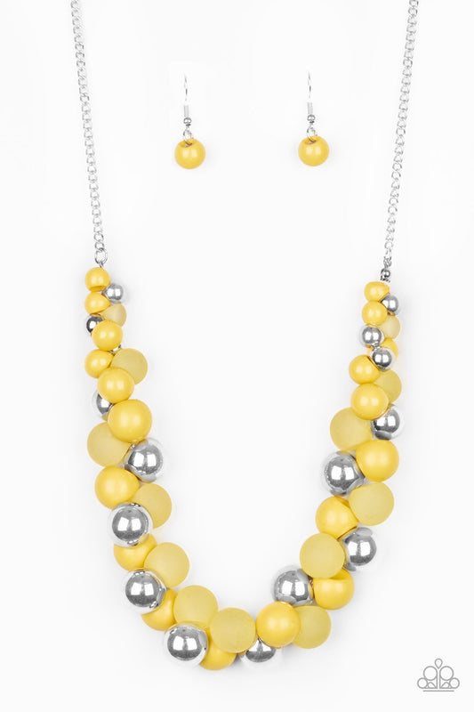 Paparazzi Accessories: Bubbly Brilliance - Yellow Necklace
