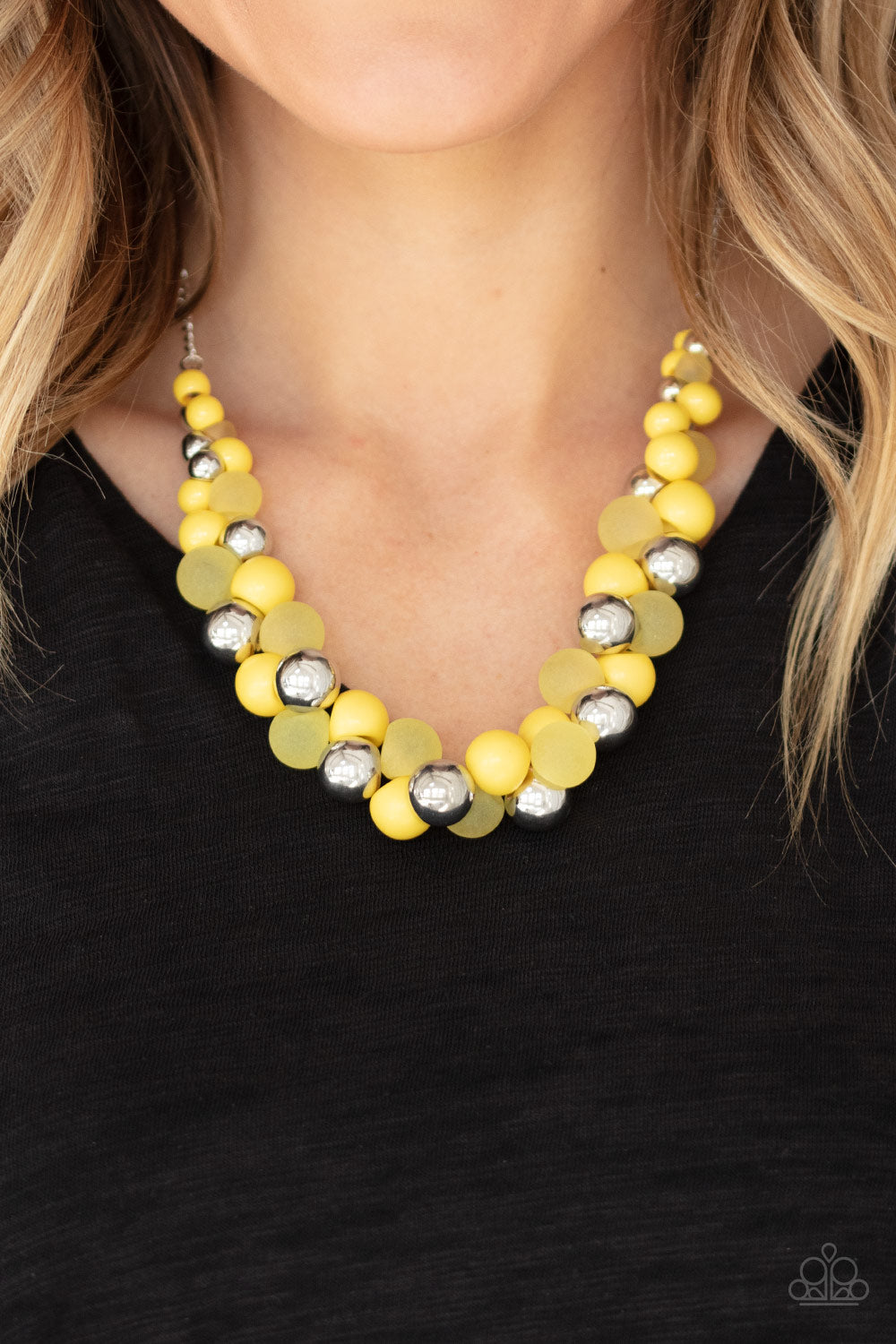 Paparazzi Accessories: Bubbly Brilliance - Yellow Necklace