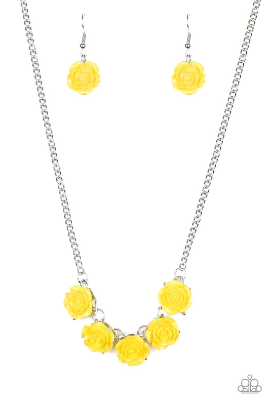 Paparazzi Accessories: Garden Party Posh - Yellow Necklace