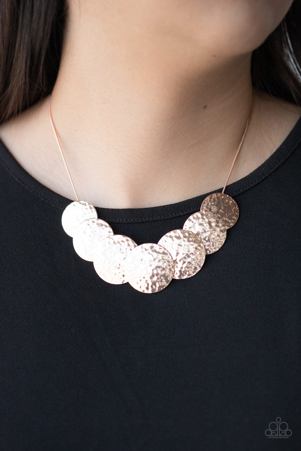 Paparazzi Accessories: RADIAL Waves - Rose Gold Necklace